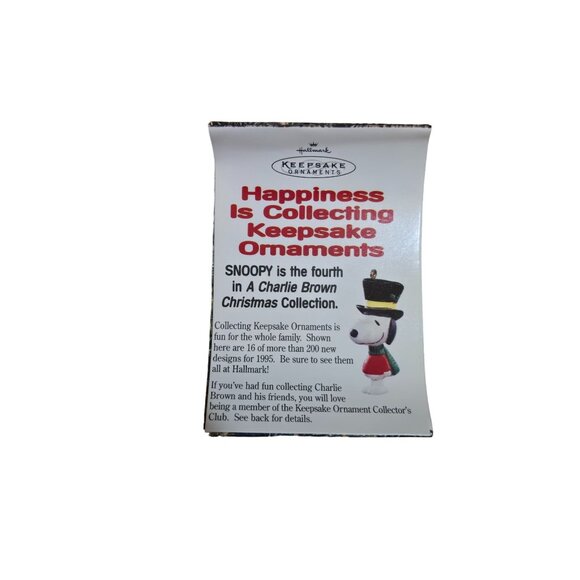 Vintage Hallmark Keepsake Ornament Snoopy Peanuts A Charlie Brown Christmas - Picture 7 of 8